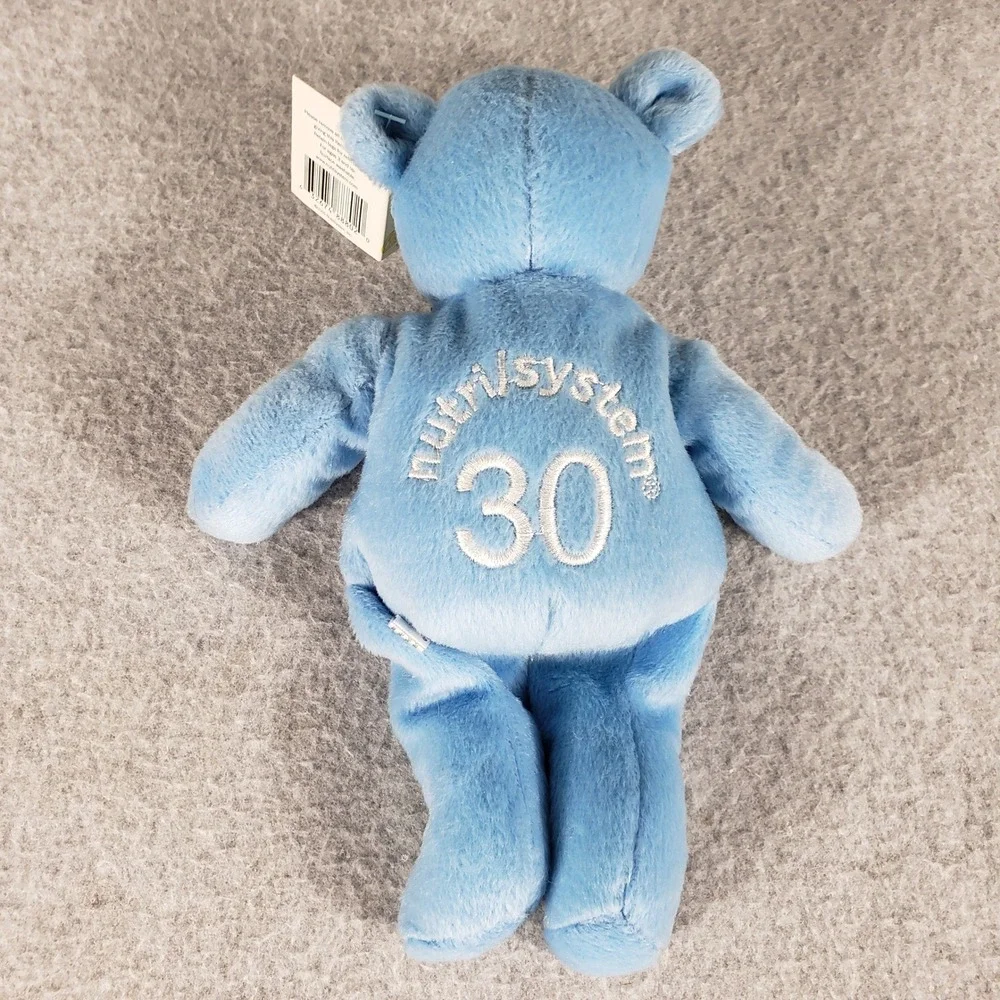 Nutrisystem 30 lb Community Bear Plush Blue Milestone‎ Y2K Retro Mascot Stuffed